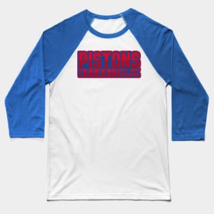 Detroit Pistons 01 Baseball T-Shirt